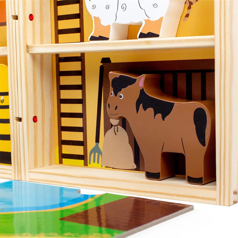 Bigjigs Toys Krabička na hranie Farma