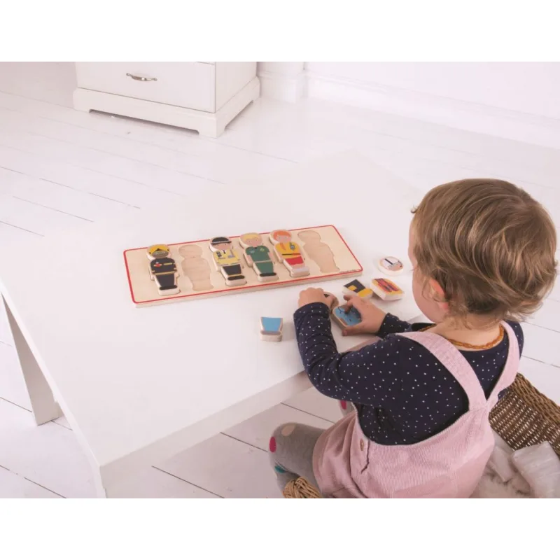 Bigjigs Toys Vkladacie puzzle - Záchranársky tím