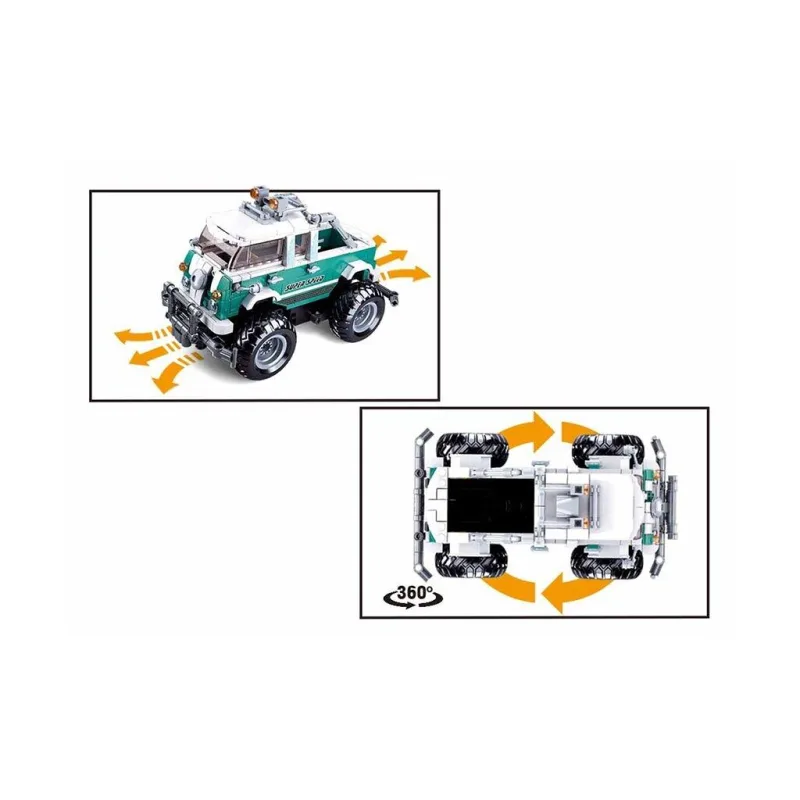 Sluban Power Bricks M38-B1020 Monster SUV vozidlo R/C T2 na diaľkové ovládanie