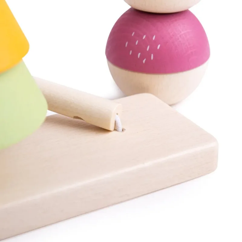 Bigjigs Toys Motorické nasadzovanie Líška a králiček