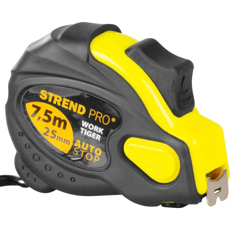 Meter WorkTiger 7H 7,5 m, 25 mm, stáčací plastový