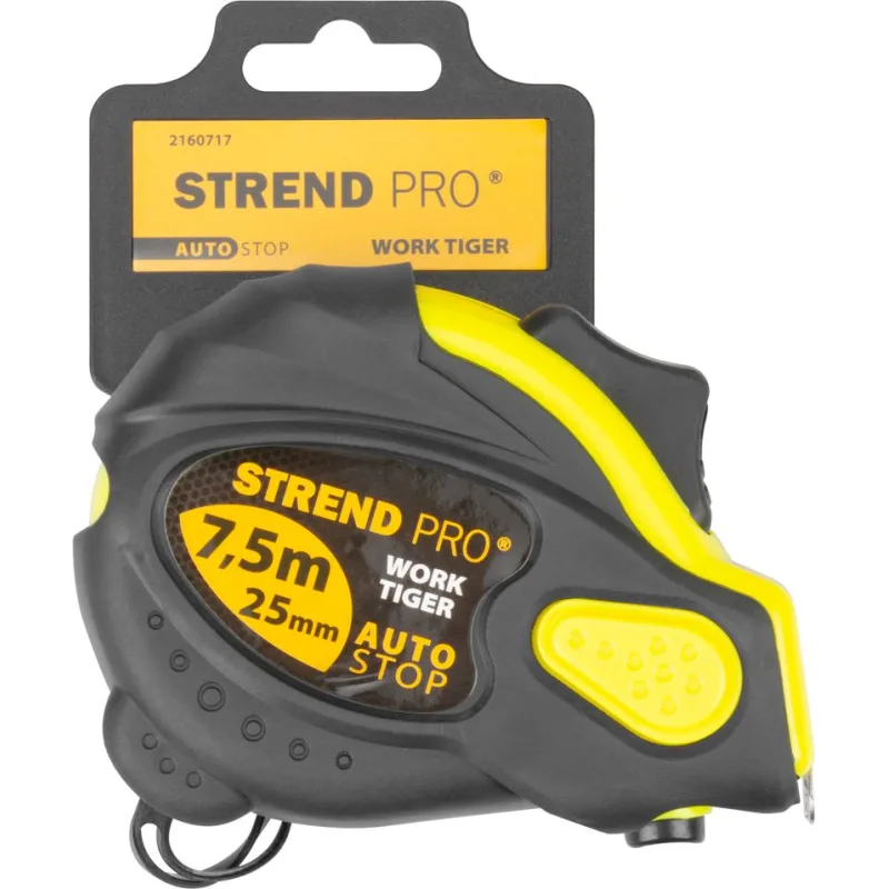 Meter WorkTiger 7H 7,5 m, 25 mm, stáčací plastový