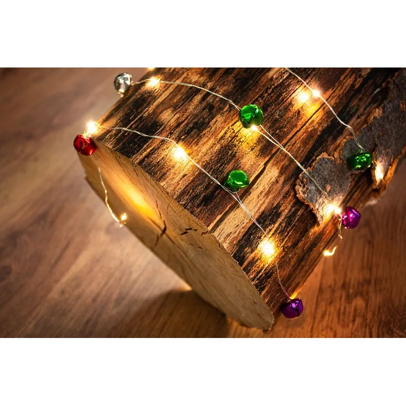 Vianočné osvetlenie reťaz Bell, 20 LED, teplá biela, 1,9 m