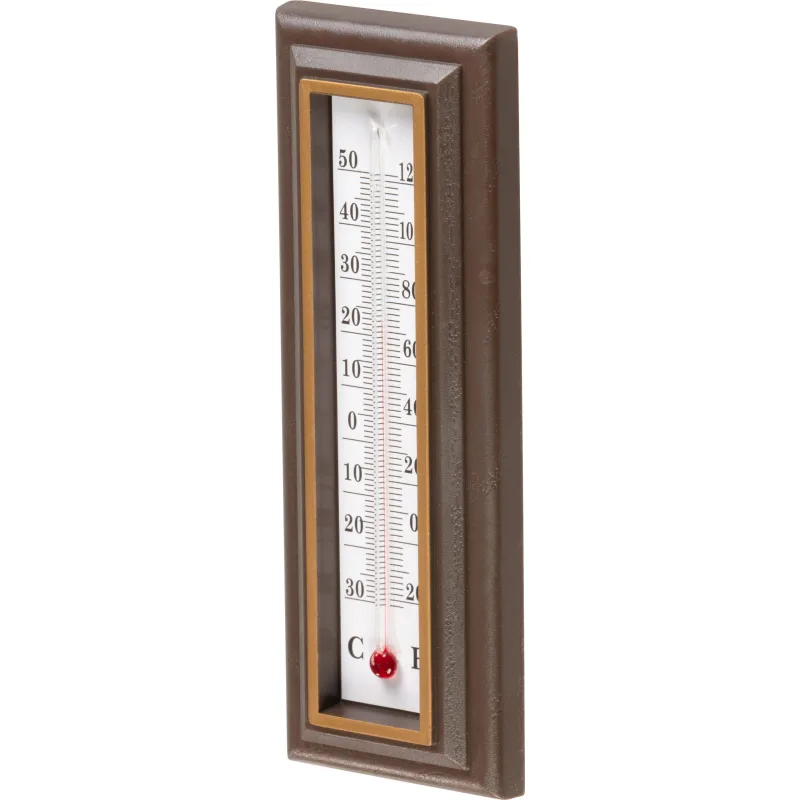Vonkajší teplomer Strend Pro TMS-114 Retro, plastový, hnedý
