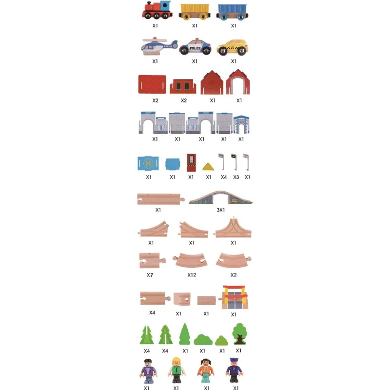 2Kids Toys Vláčikodráha 80 dielov