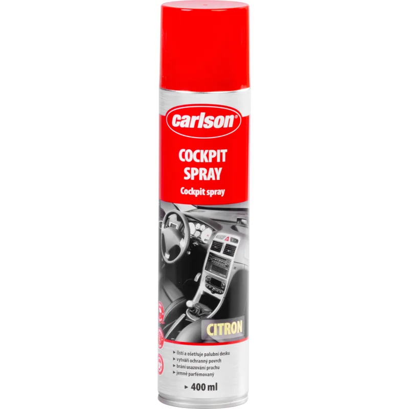 Čistič palubnej dosky Carlson, aerosól, citrón, 400 ml