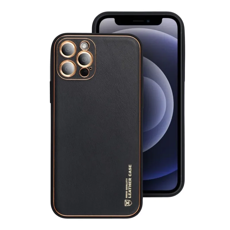 Leather Case Zadný kryt Leather pre Samsung Galaxy S24 Plus, S926 Farba: Čierna
