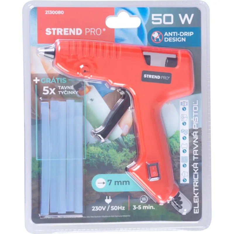 Lepiaca pištoľ Strend Pro, 40–50 W, na tyčinky 7 mm
