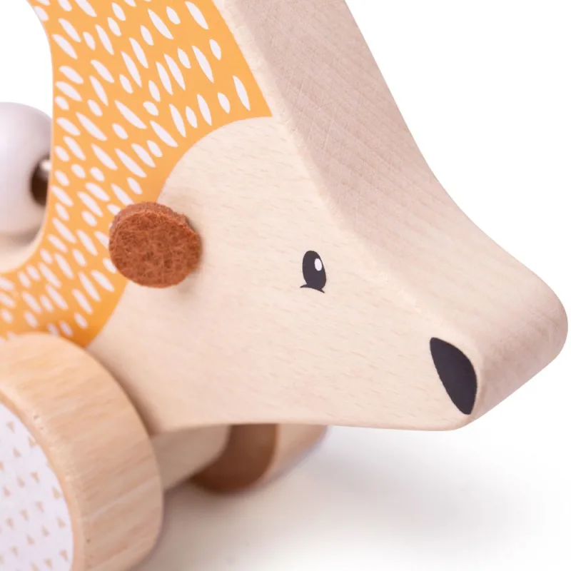 Bigjigs Toys Hrkálka Ježko na kolieskach