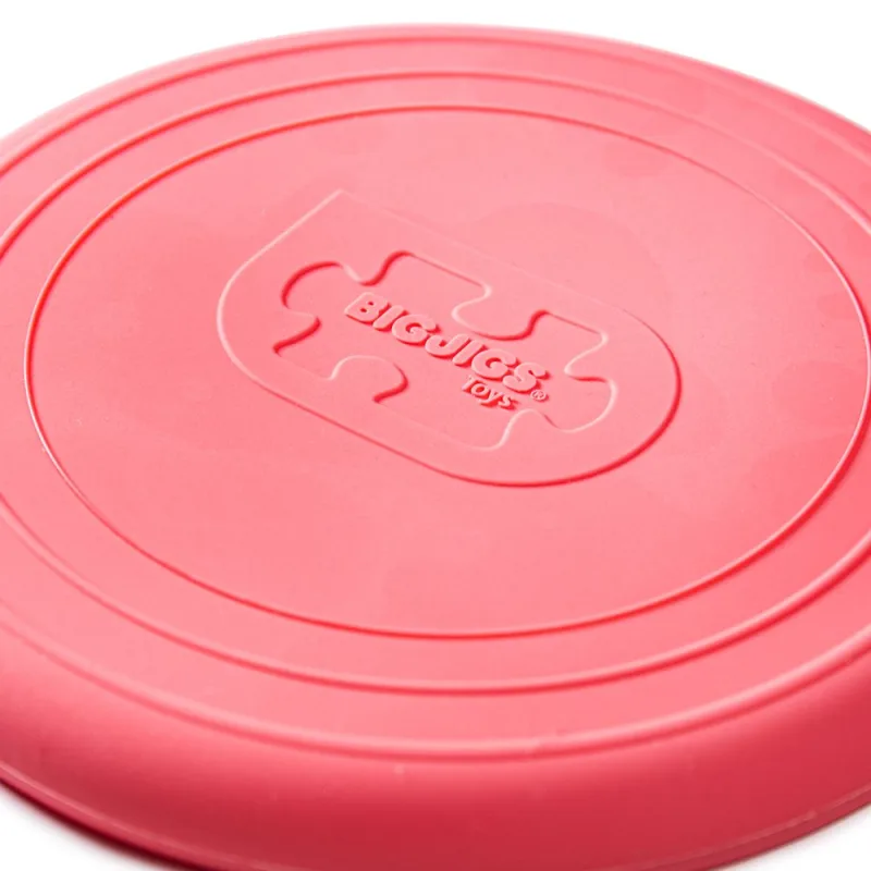 Bigjigs Toys Silikónové frisbee ružové Coral