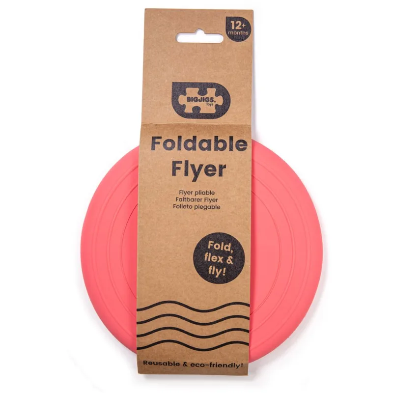 Bigjigs Toys Silikónové frisbee ružové Coral