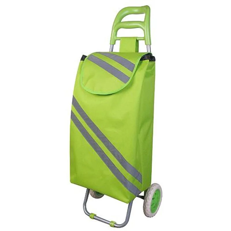 Nákupná taška na kolieskach Bartos, zelená, nosnosť 30 kg