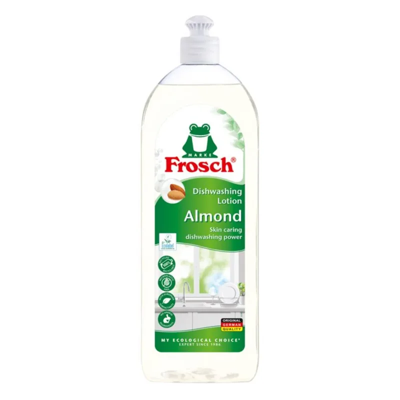 Prostriedok Frosch, balzam, na umývanie riadu, mandľové mlieko, 750 ml