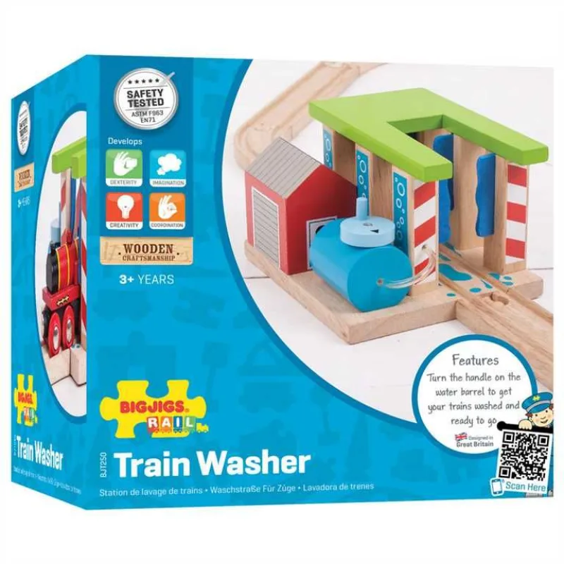 Bigjigs Rail Drevené vláčiky - Umývačka