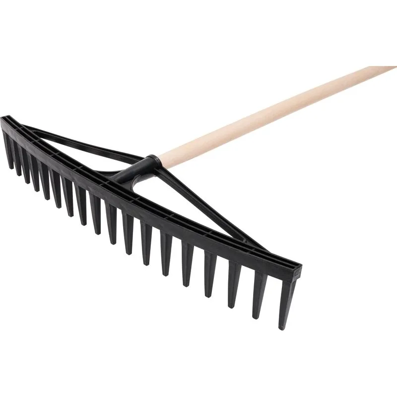 Hrable na seno Longbow, 18-zubé, plastové, s drevenou násadou