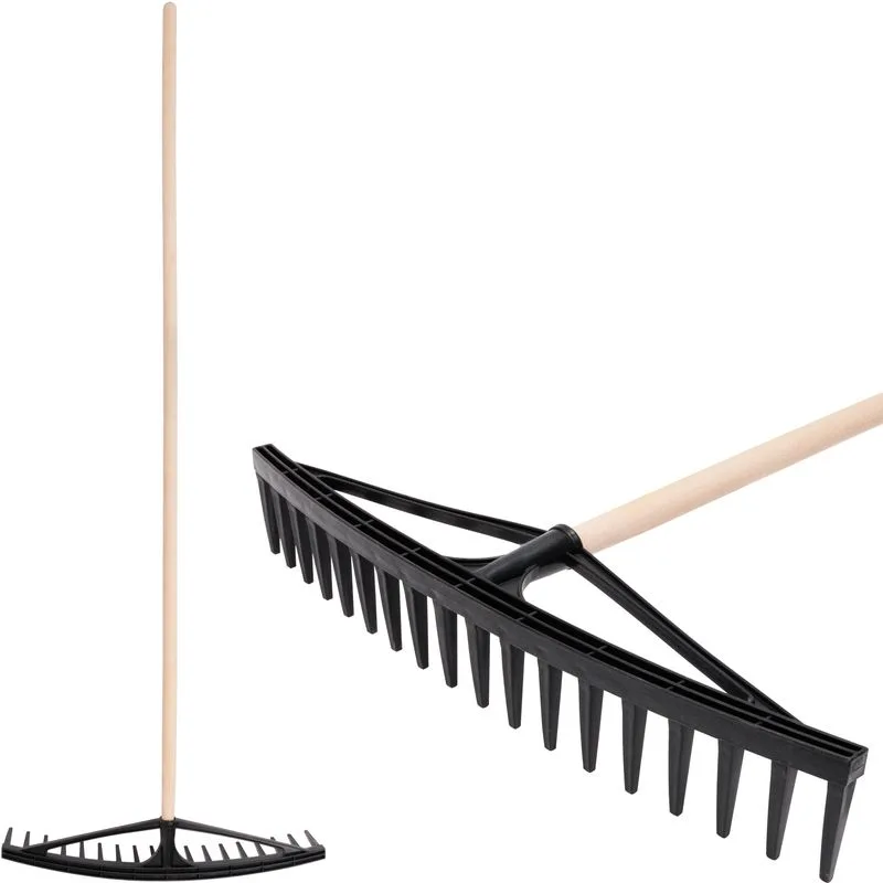 Hrable na seno Longbow, 18-zubé, plastové, s drevenou násadou