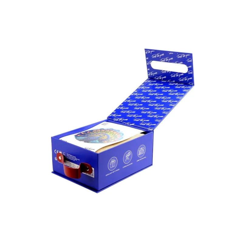 Drevené luminiscenčné puzzle Páv 200 dielikov