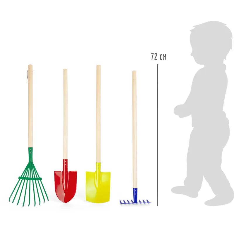 Set farebného záhradného náradia