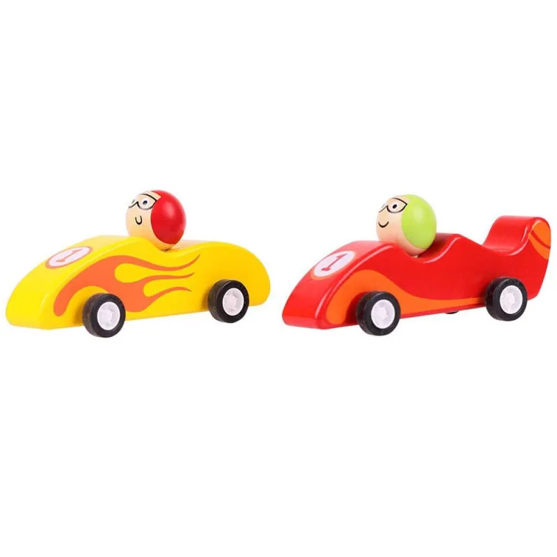 Bigjigs Toys Farebné pretekárske auto 1 ks
