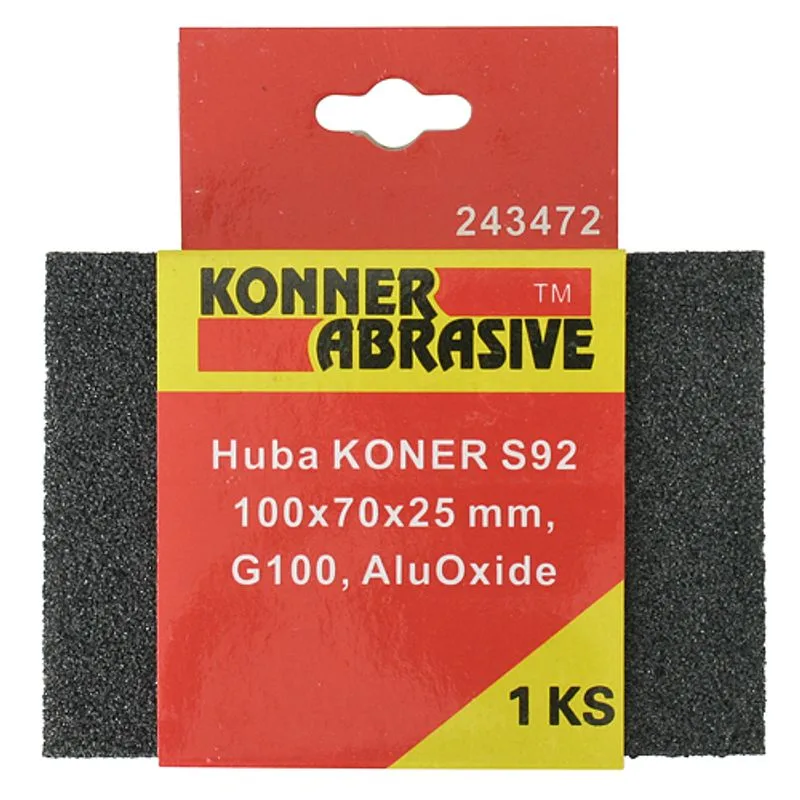 Huba KONNER P60, brúsna špongia 100x70x25 mm, AluOxide