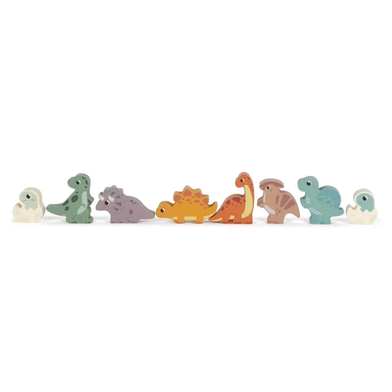 Drevené kocky Dino
