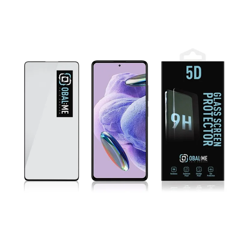 Mocolo Ochranné 5D sklo na celý displej Xiaomi Redmi Note 12 Pro+ 5G Black