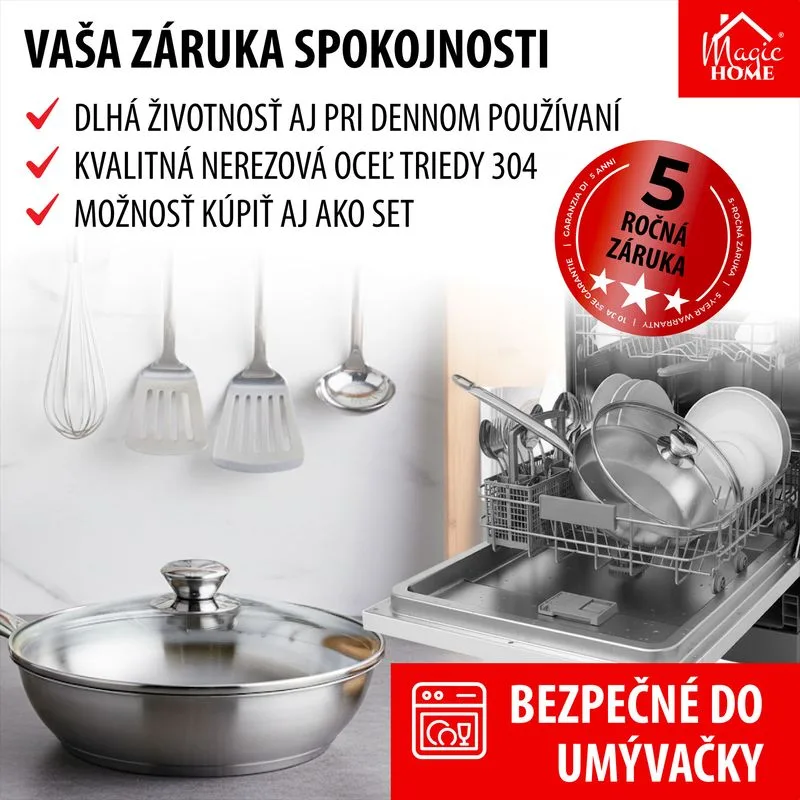 Panvica MagicHome Chloe, 20 cm, 1,5 lit., nerez