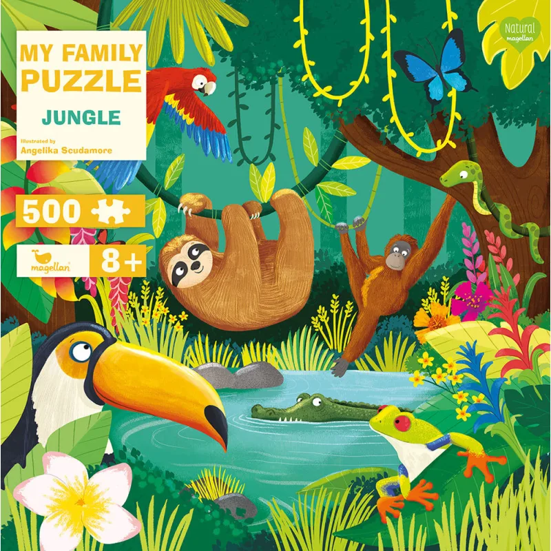 Rodinné puzzle Džungľa 500 dielov