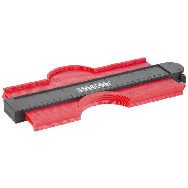 Šablóna na obkreslenie tvarov DG681, 250x130 mm, s uzamknutím a magnetom
