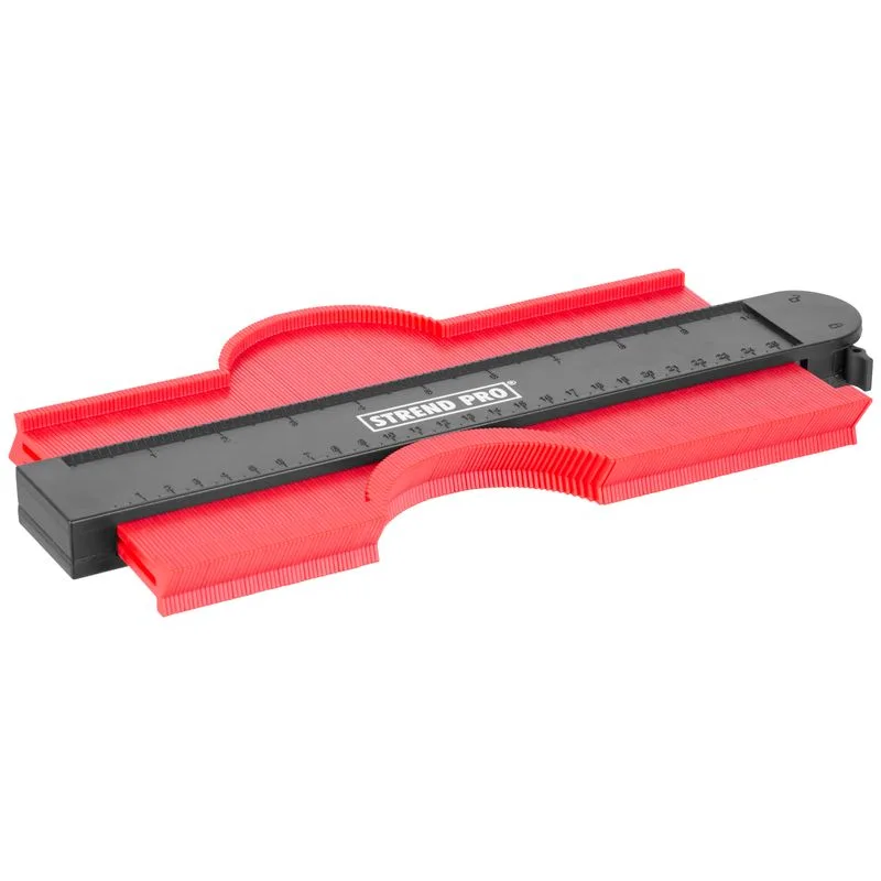Šablóna na obkreslenie tvarov DG681, 250x130 mm, s uzamknutím a magnetom