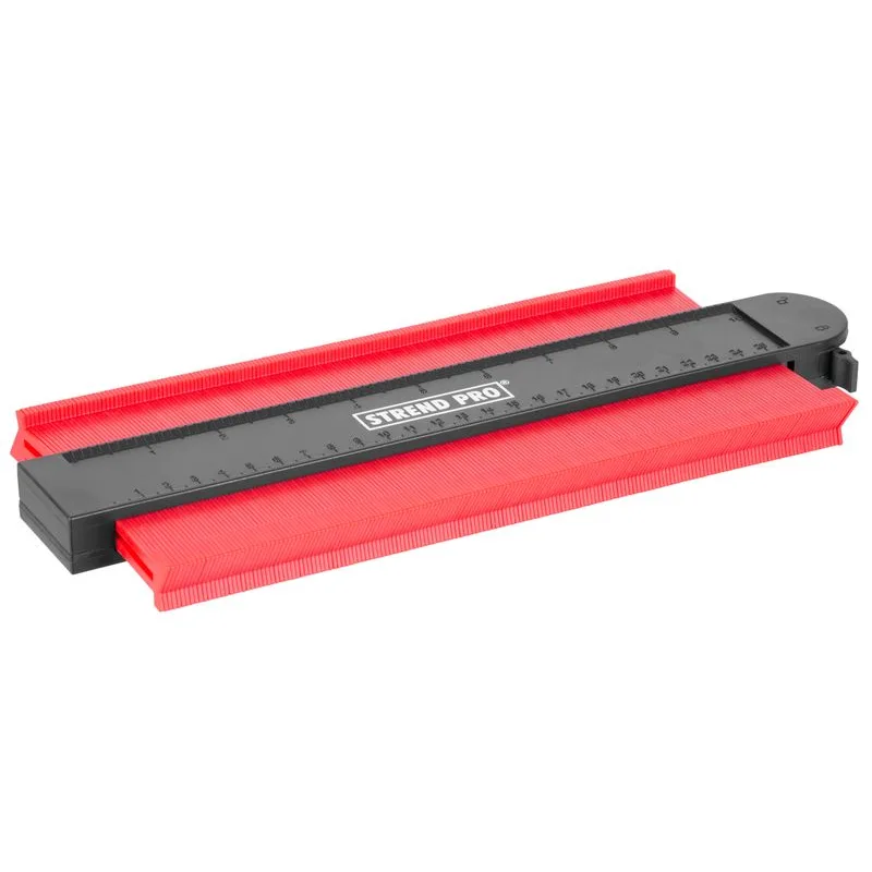 Šablóna na obkreslenie tvarov DG681, 250x130 mm, s uzamknutím a magnetom