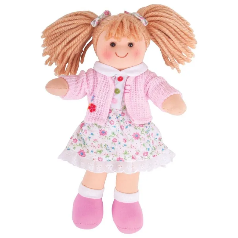 Bigjigs Toys Látková bábika Poppy - 28 cm