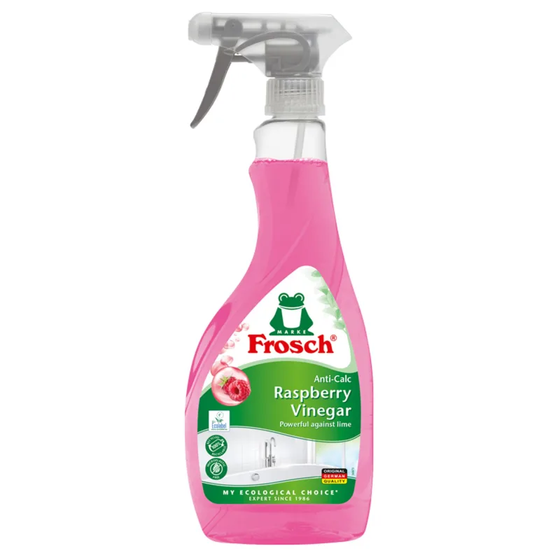 Čistič Frosch, na vodný kameň, s malinovým octom, 500 ml