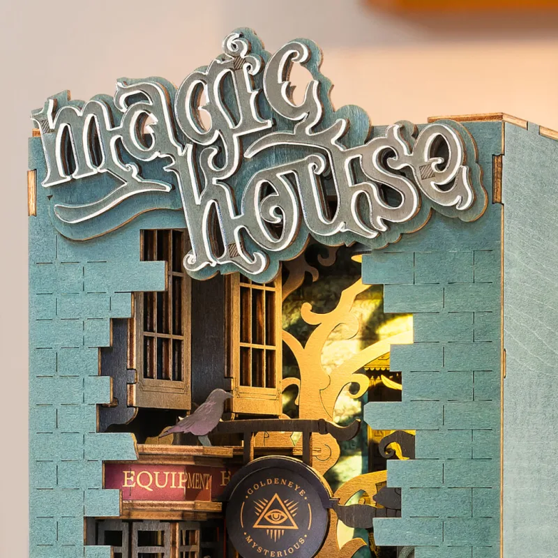 RoboTime Drevené 3D puzzle Miniatúra Kúzelnícka ulička