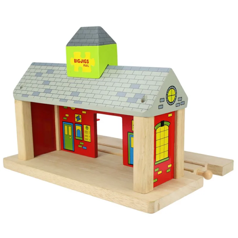 Bigjigs Rail Drevené vláčiky - Železničná stanica