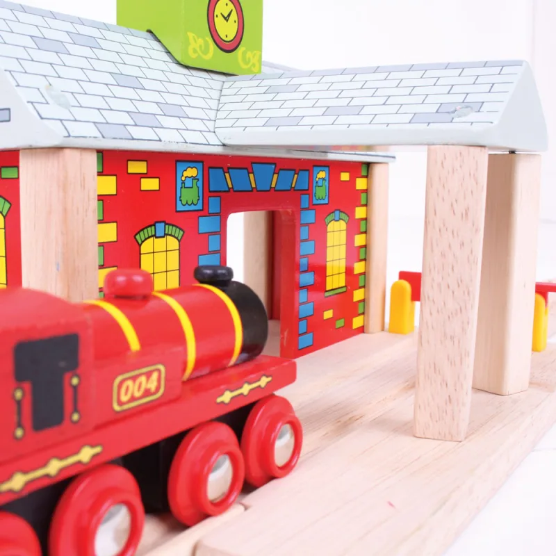 Bigjigs Rail Drevené vláčiky - Železničná stanica