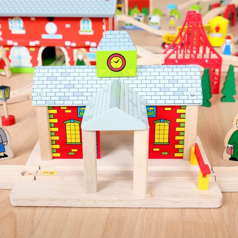 Bigjigs Rail Drevené vláčiky - Železničná stanica