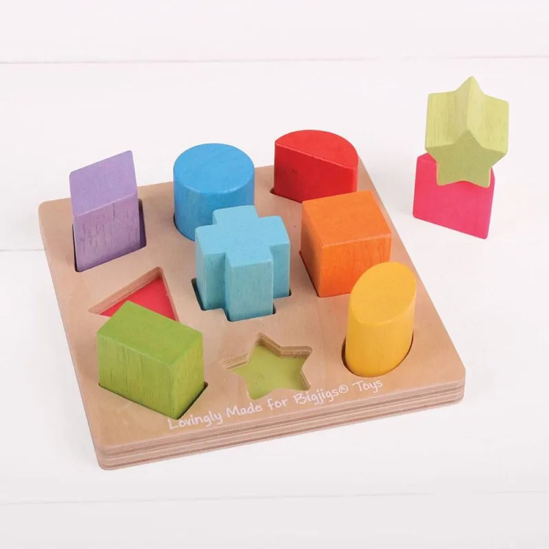 Bigjigs Toys Drevené triedenie Tvary a farby