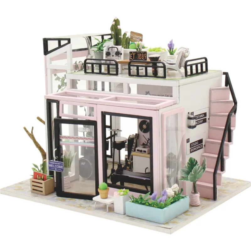 Dvěděti Miniatúra domčeka Studio Houguang
