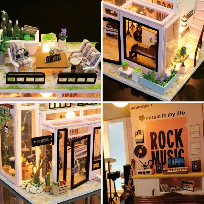 Dvěděti Miniatúra domčeka Studio Houguang