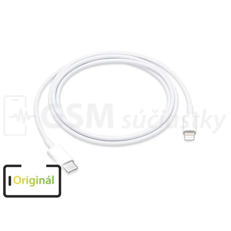 Originál dátový a nabíjací kábel Apple iPhone Lightning / Type-C Farba: OEM