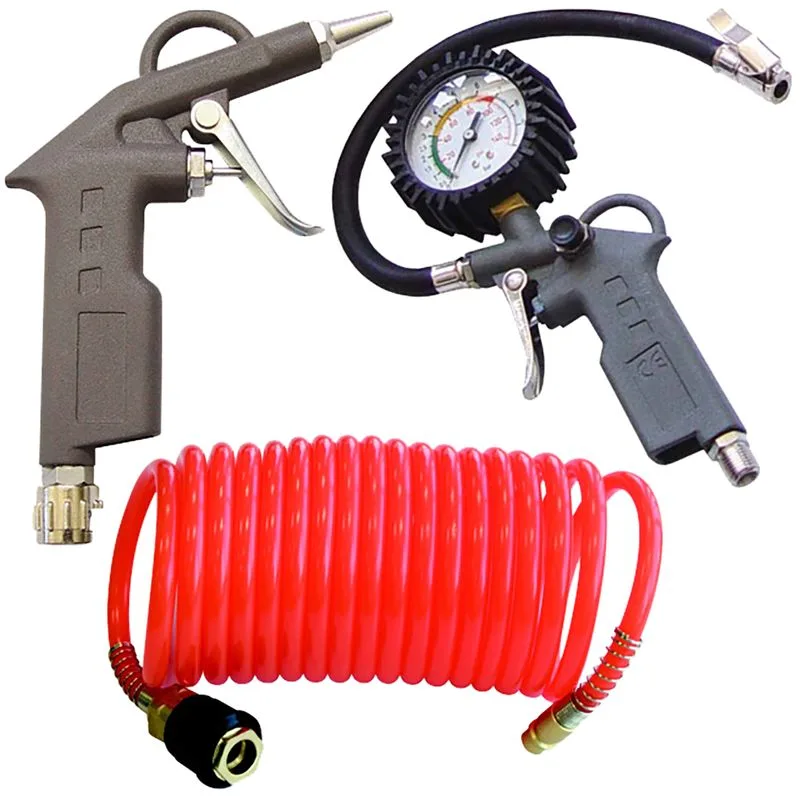 Sada na kompresor Airtool W-2000A1, 1/4", 3-dielna, striekacia, ofukovacia, nafukovacia