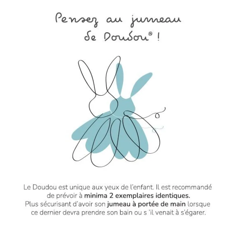 Doudou Darčeková sada - Plyšová hračka Kačička s listom lekna 27 cm