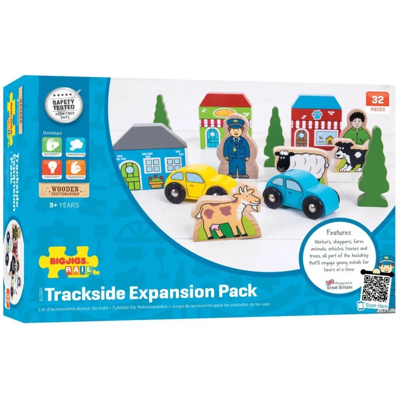 Bigjigs Rail Súprava príslušenstva pre drevené vláčikodráhy