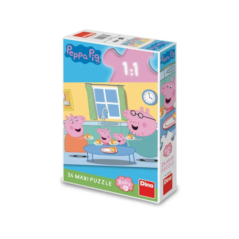 Dino Puzzle Peppa Pig: Obed 24 dielikov maxi