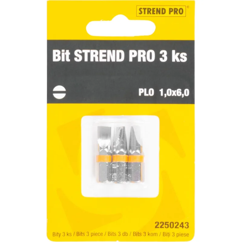 Bit Strend Pro Plochý 1x6, balenie 3 ks
