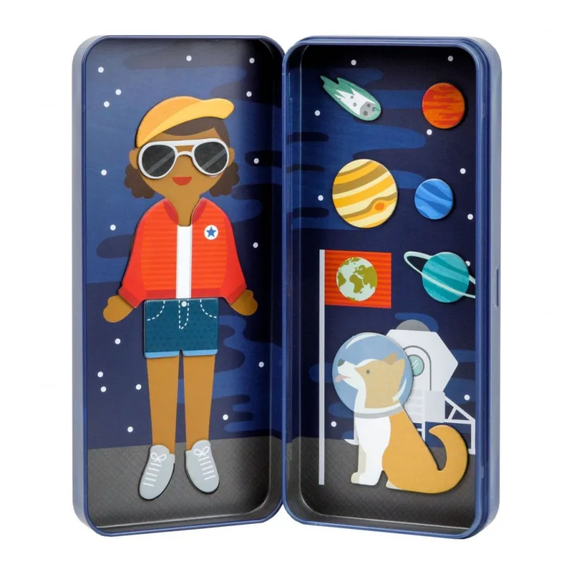 Petitcollage Magnetické puzzle Kozmonautka