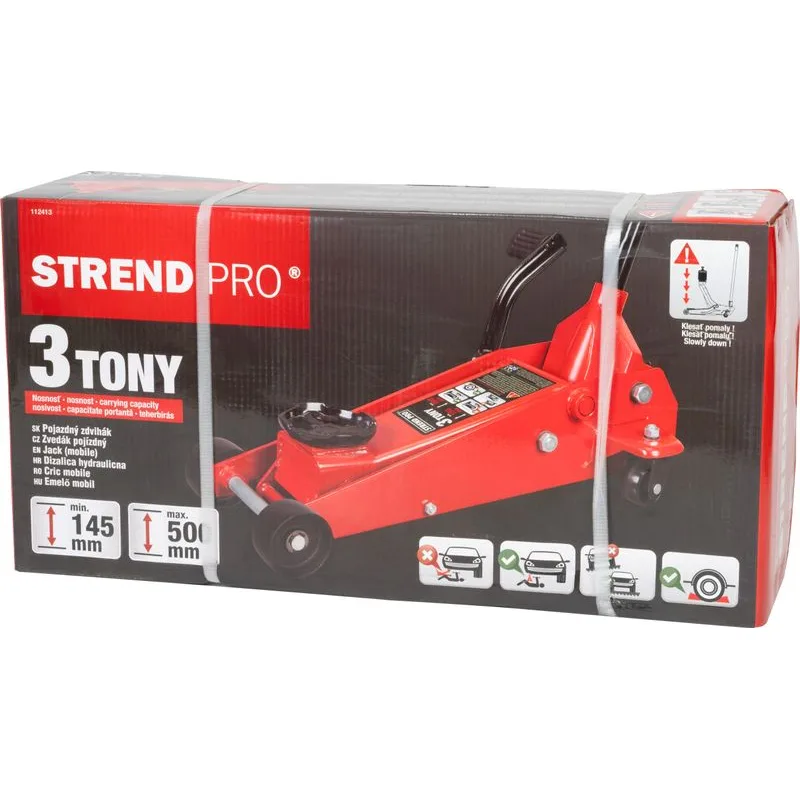 Pojazdný zdvihák Strend Pro T83000E, 150-490 mm, 3T