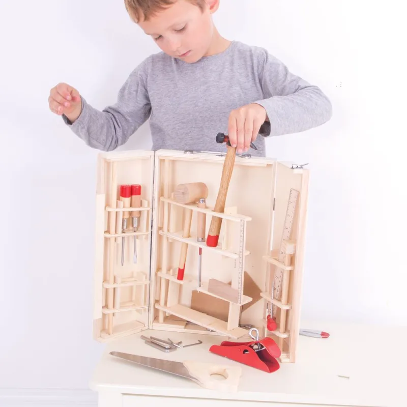 Bigjigs Toys Drevený kufrík s náradím Junior