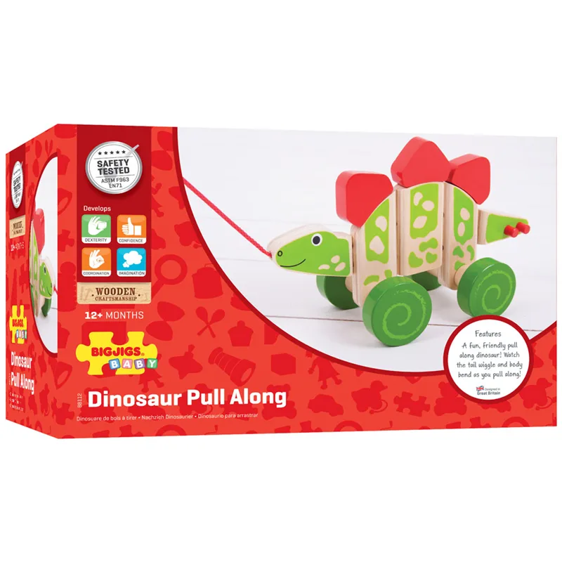 Bigjigs Toys Ťahacia hračka - Dinosaurus